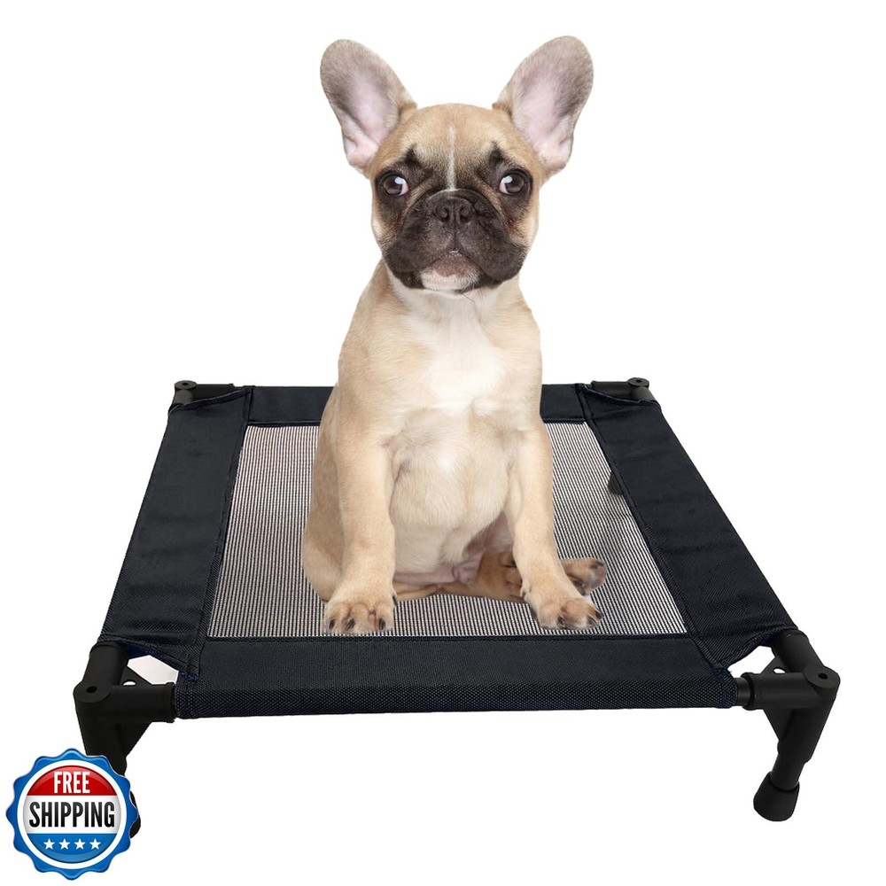 Pozico Elevated Pet Bed with Breathable Mesh for Small Cats & Dogs