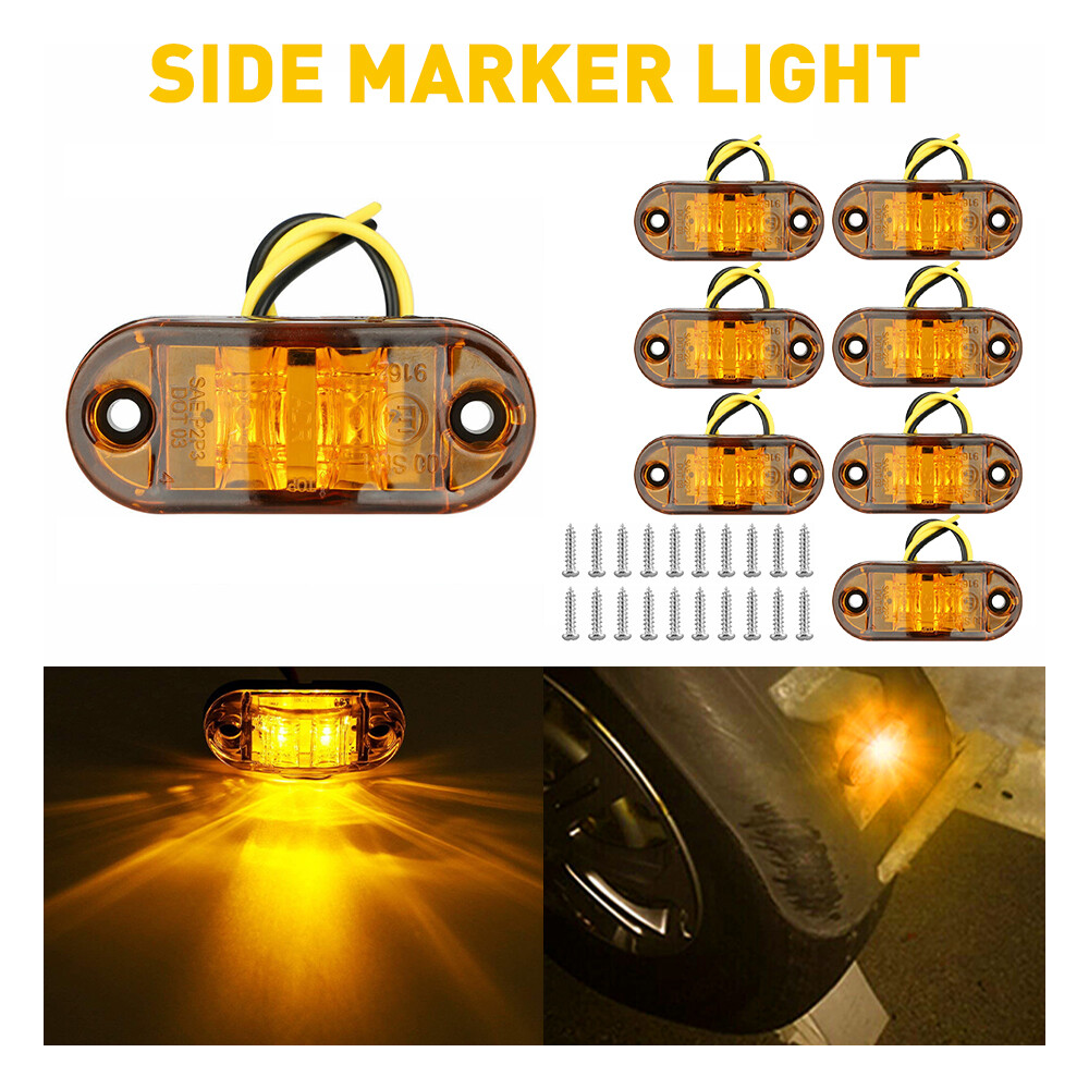 10PCS Amber LED Car 2.5