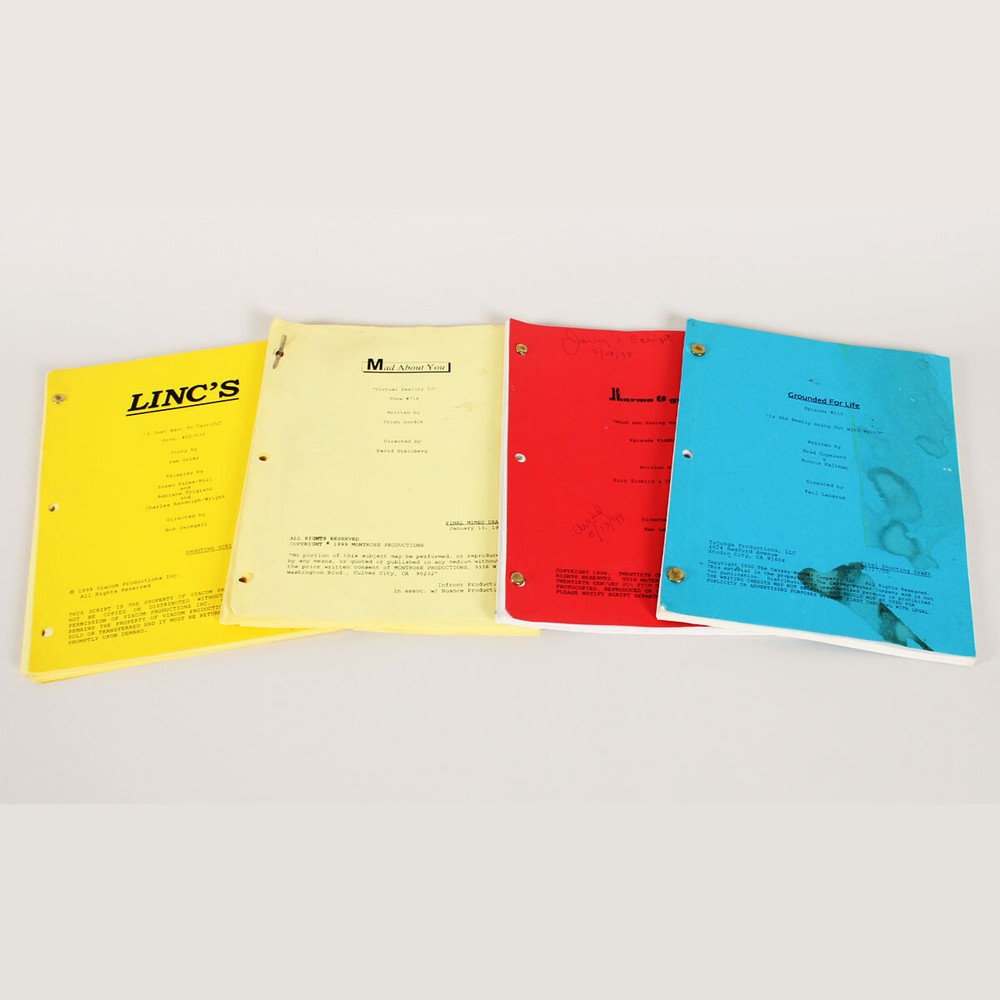 Lot of (4) 1990s Final Draft Television Show Scripts