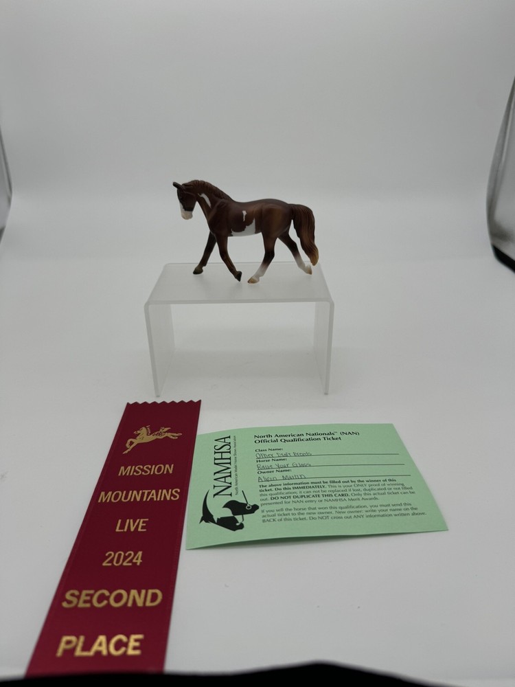 BREYER Stablemates 2015 Mystery Foals G4 Driving Horse [FLW] Sorrel Paint Pinto