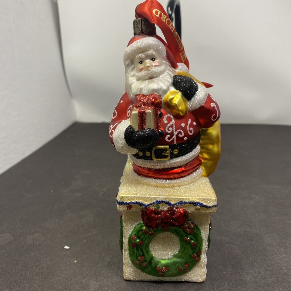 Waterford Heirloom Winter Santa Jack-in-the-Box Holiday Collectible