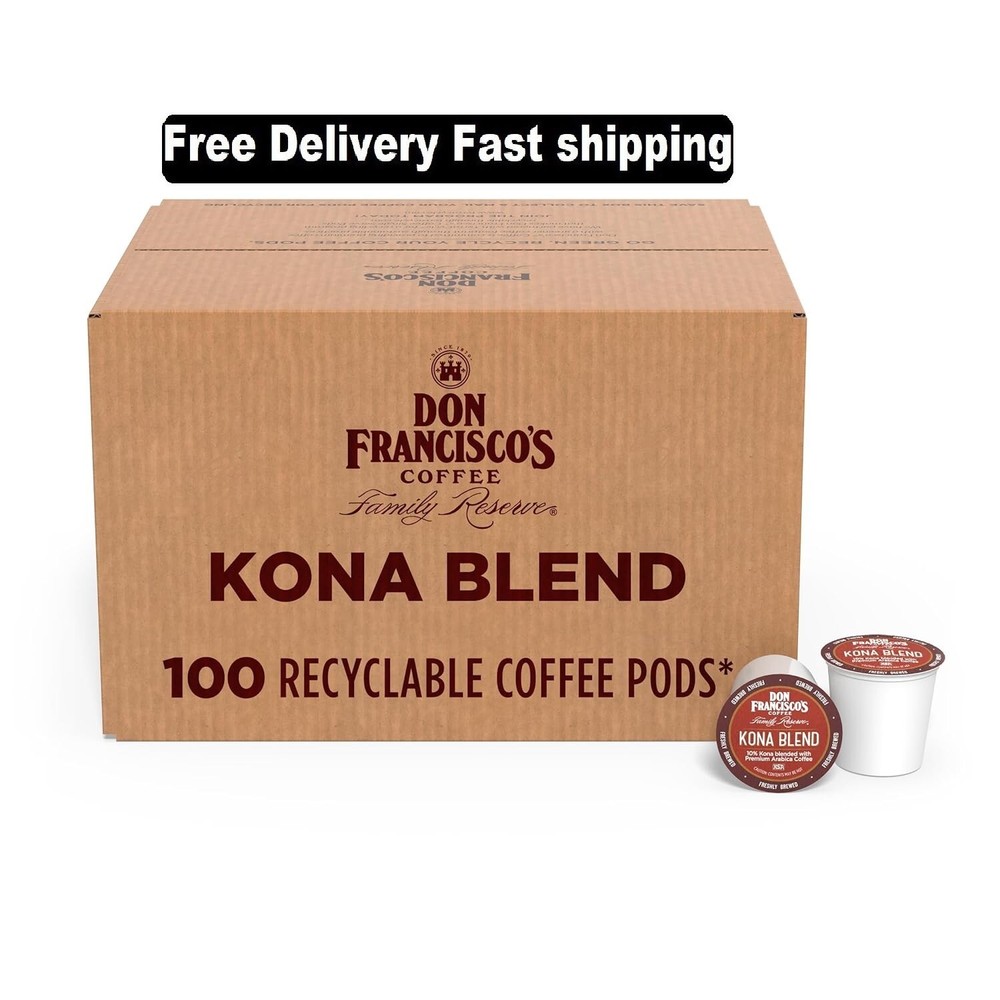Don Francisco's Kona Blend Medium Roast Coffee Pods - 100 Count – Recyclable