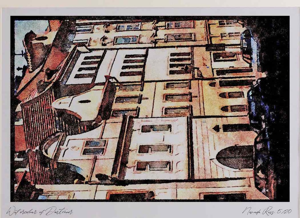 Prague Praha 248071 Nerudova Street Heading Toward The Castle A4 Watercolour pr