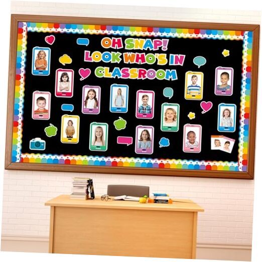 Back to School Bulletin Board Decoration Set Look Who's in Classroom Wall-image