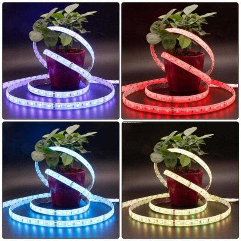 Waterproof Led Strip Lights Per Metre 60Pcs 5050 Rgb Leds Color Kit With Ir 44Ke