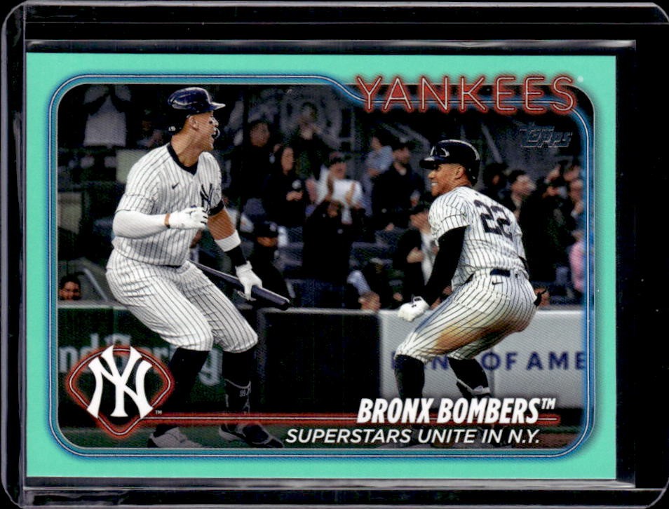 2024 Topps Update Series - Veteran Combos Aaron Judge, Juan Soto #US181 Aqua
