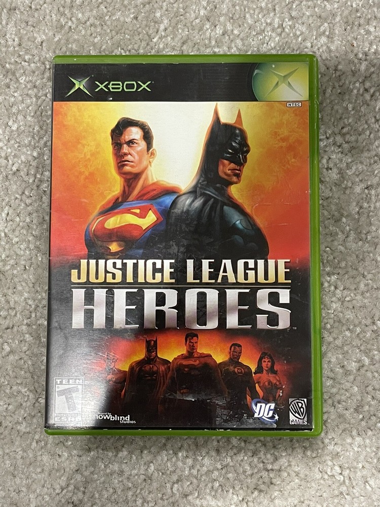 Justice League Heroes (Microsoft Xbox, 2006) COMPLETE