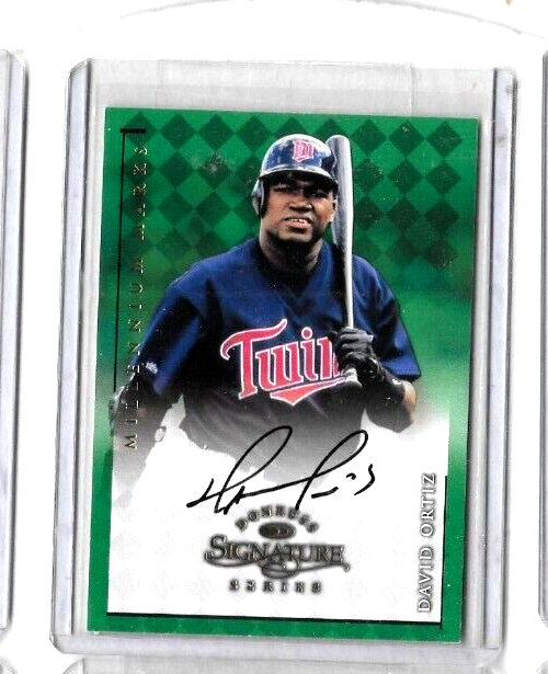 DAVID ORTIZ '98 DONRUSS SIGNATURE MILLENIUM MARKS CERTIFIED AUTOGRAPH#/0127