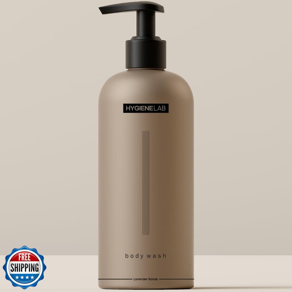 HygieneLab Mens Natural Body Wash - Ultra Hydrating, EWG Verified Clean Formu