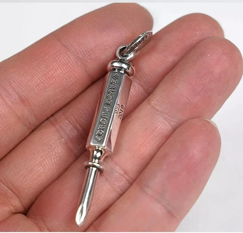 Chrome hearts sterling silver Phillips screwdriver necklace pendant