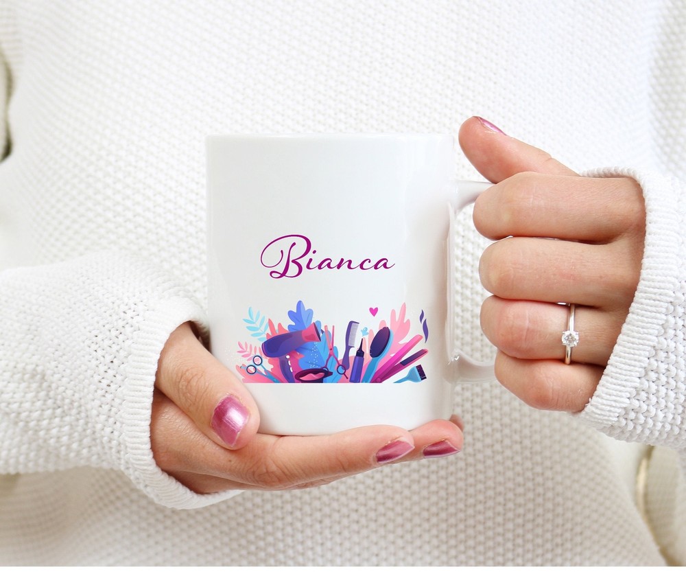 Custom Engraved Hair Stylist Mug – Thoughtful Gifts for Hairstylists