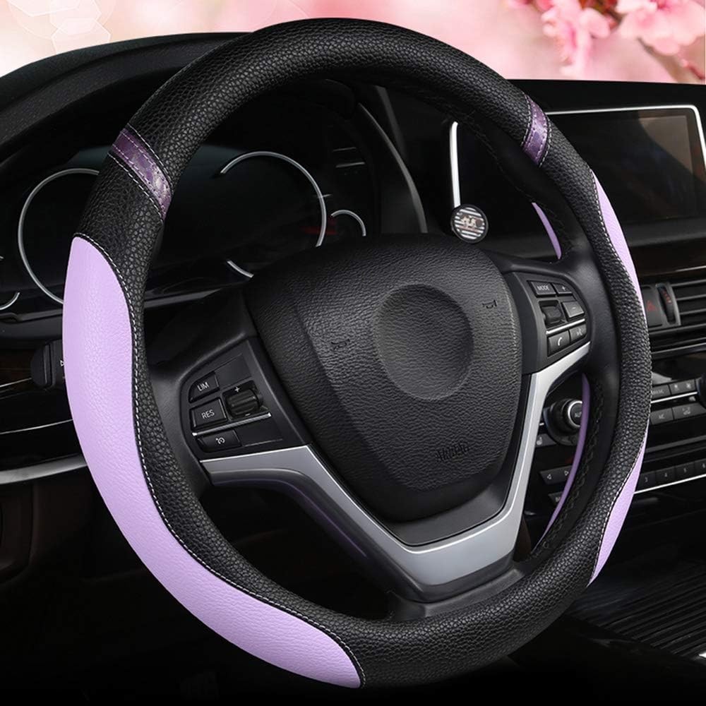 Universal Leather Steering Wheel Cover for Women Steering Wheel Cover for Car 15