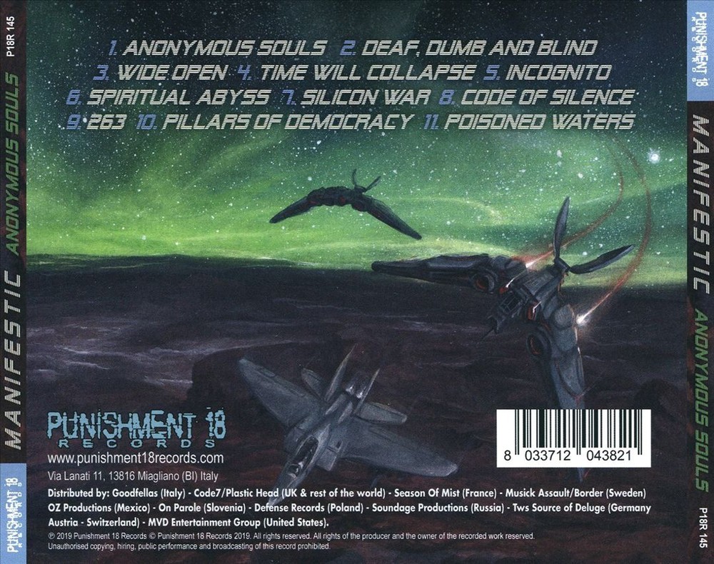 MANIFESTIC ANONYMOUS SOULS NEW CD