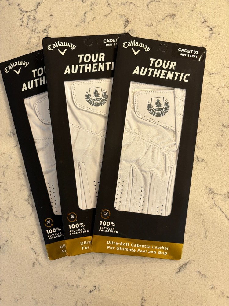 3 NEW CALLAWAY TOUR GOLF GLOVES - MEN'S CADET X-LARGE (WORN ON YOUR LH)