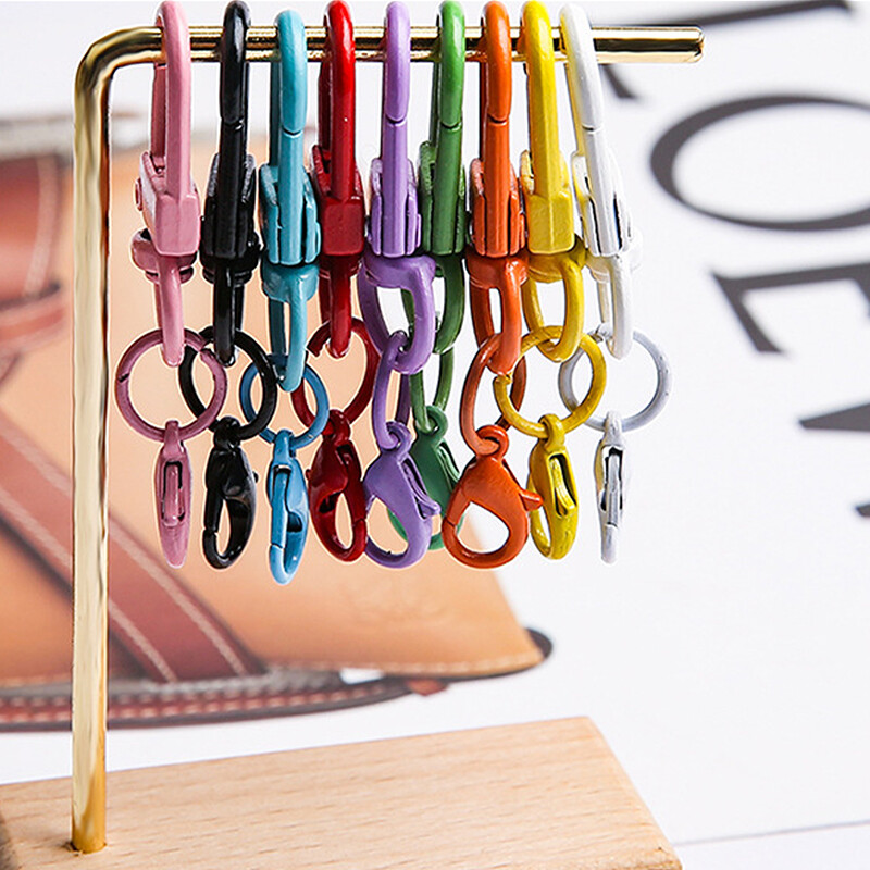 Colorful Lobster Clasp Hooks Candy Color Keychain Connector Making Accessories