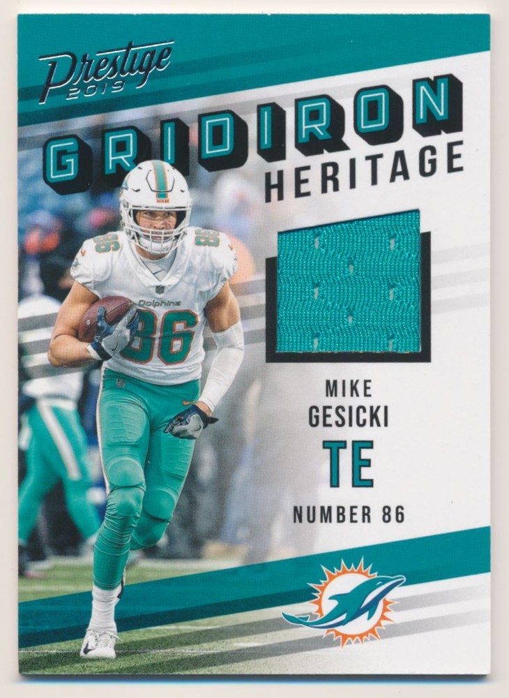 2019 Prestige Gridiron Heritage Jerseys #27 Mike Gesicki