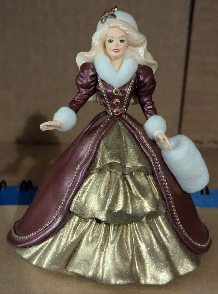 1996 Hallmark Keepsake Holiday Barbie Ornament - Collectors Series - Vintage Christmas Decor