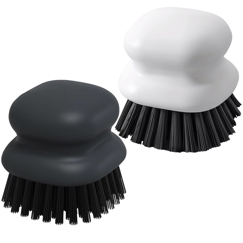 2pack Dish Scrub Brush Palm Brush Dish Scrubber With Ergonomic Grip Kitchen Scru