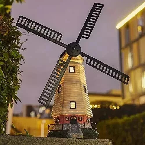 Solar Garden Outdoor Windmill Lighthouse 20