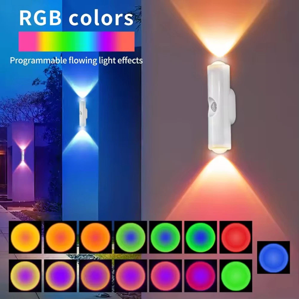 RGB Smart Sensor LED Night Light Adjustable Brightnes Rechargeable Motion Sensor