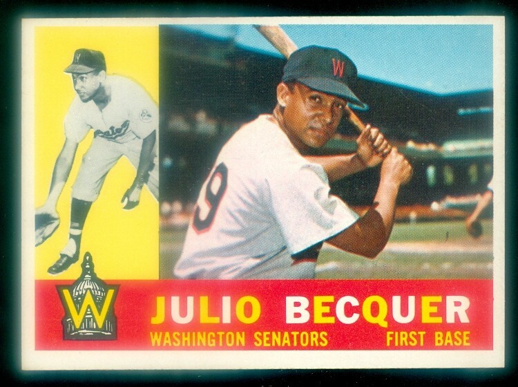 1960 TOPPS #271 JULIO BECQUER EXMT