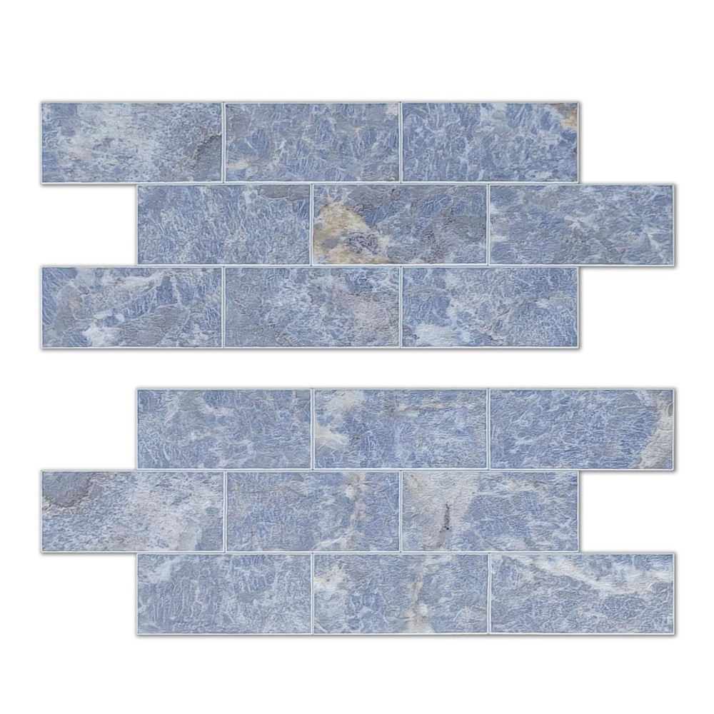 Peel and Stick Backsplash Wall Tile for Kitchen, 20-Sheet Subway Adhesive PVC...