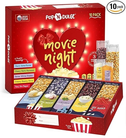 Valentines Day Movie Night Popcorn Gift Set for Her-image