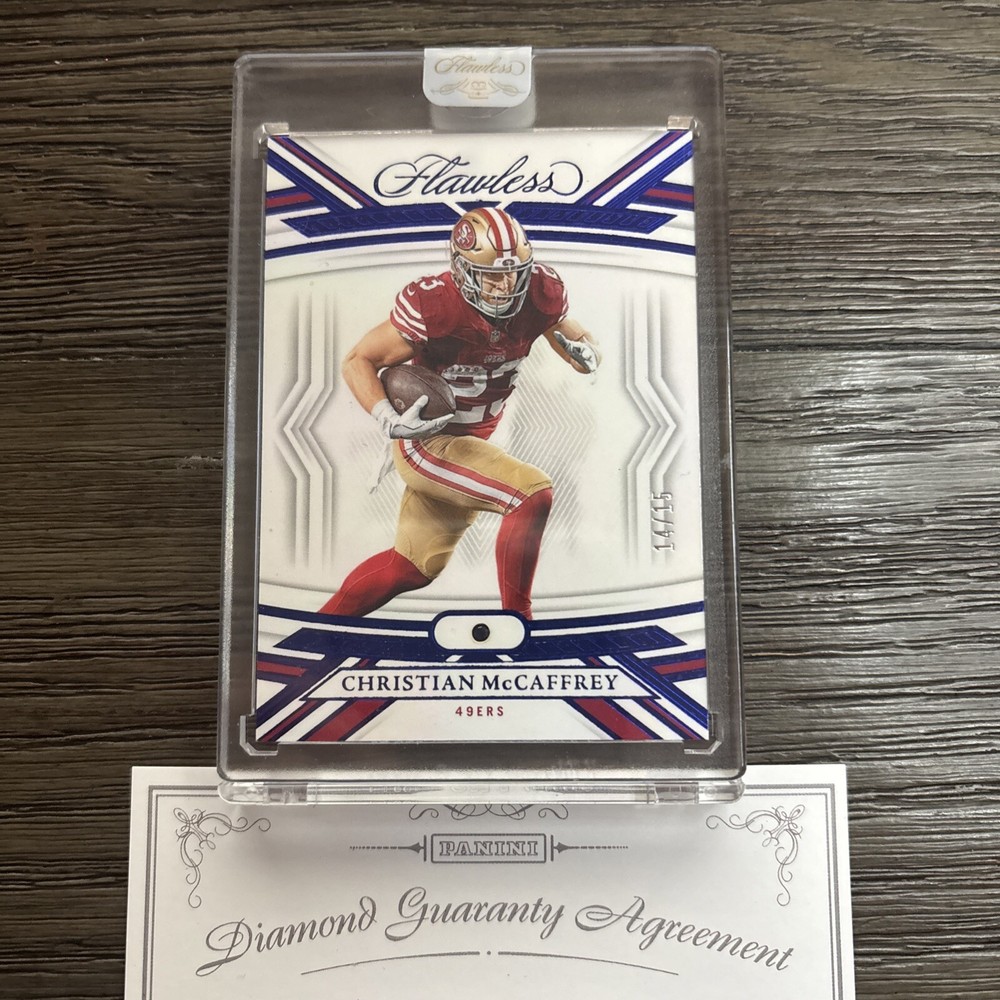 2023 Flawless Christian McCaffrey Sapphire Gem /15 (Gem In Card!)