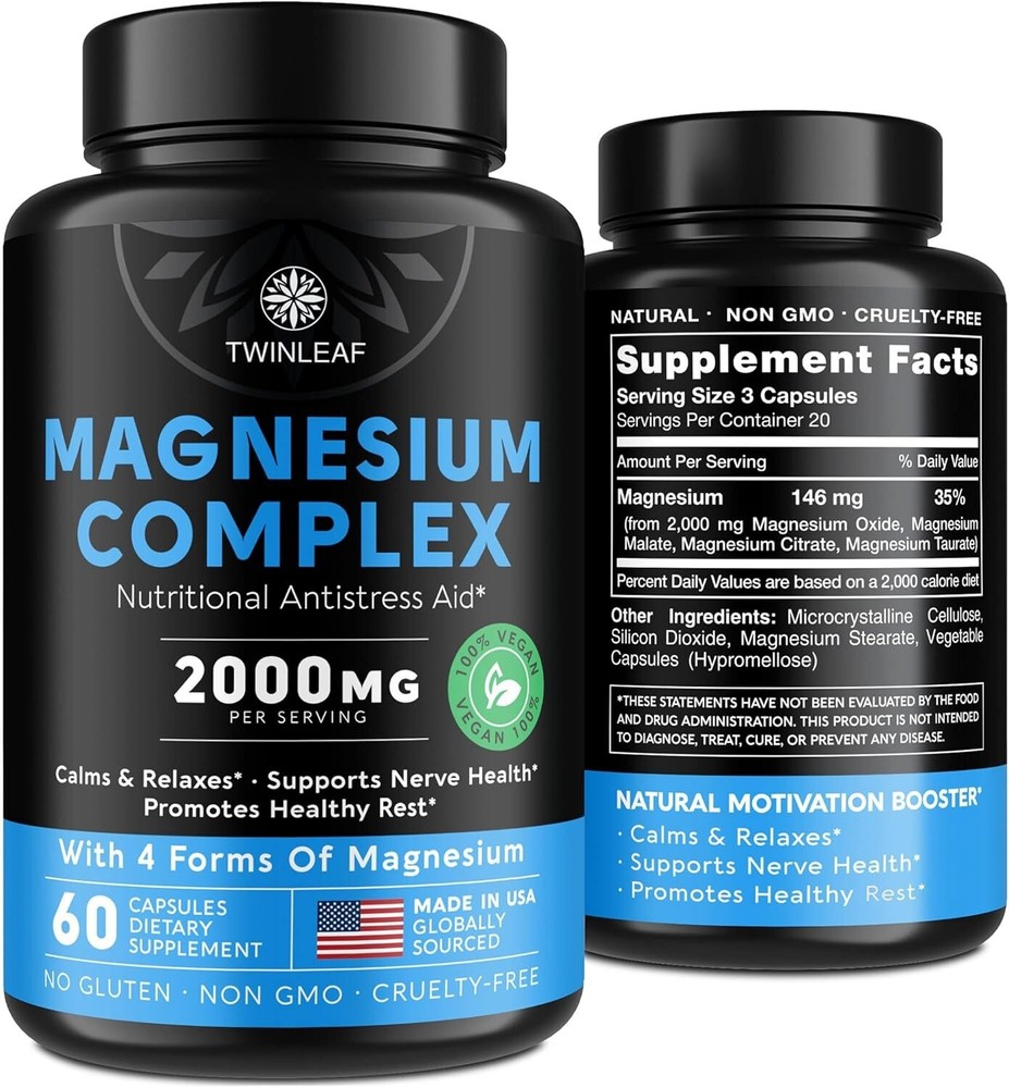 Magnesium Complex for Nerve Health Better Sleep and Relaxation Support