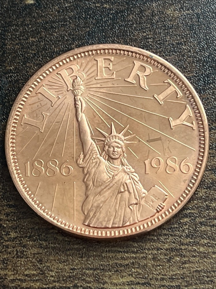 1986 Liberty Ludington Coin Club Michigan 25 Years Rare Medal Token Coin TN228*