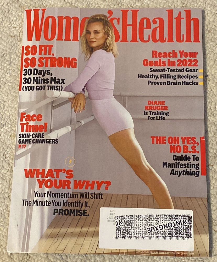Women's Health January/February 2022 Diane Kruger Guide to Manifesting Anything