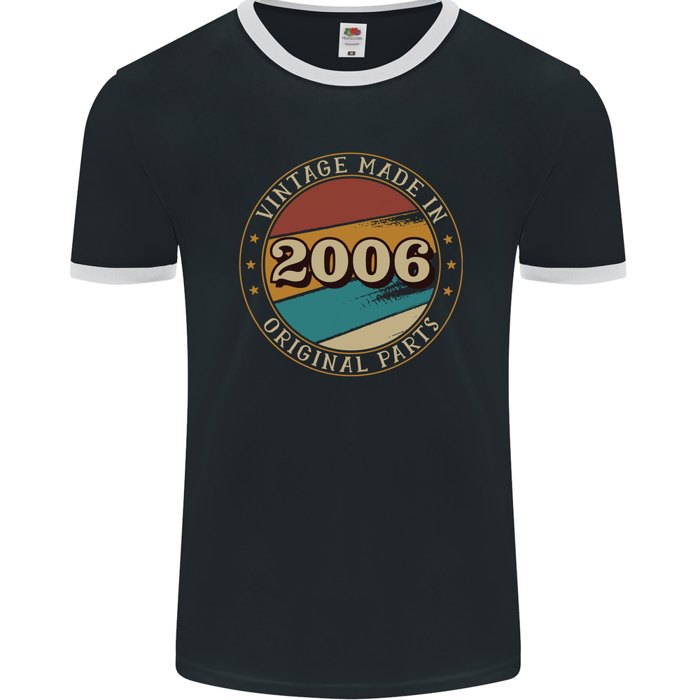 19th Birthday Vintage Made In 2006 Mens Ringer T-Shirt FotL