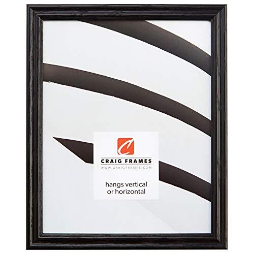 200ASHBK 20x24-Inch Wood Grain Picture Frame, 0.75-Inch Wide Black Finish