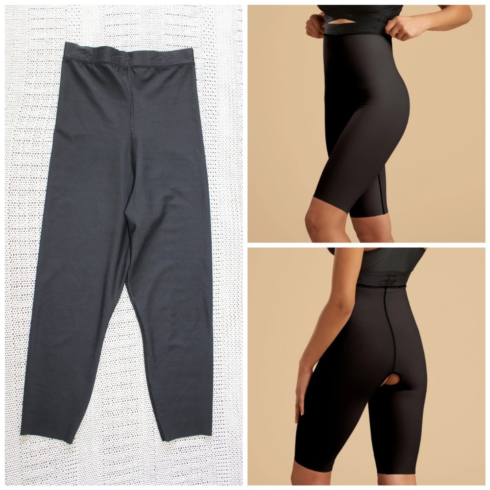 Marena Post-Surgery High Waist Girdle Shorts in Black Size Large for Recovery