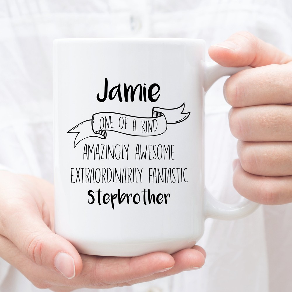 Personalized Coffee Mug For Stepbrother Custom Gifts For Stepbrother Perfect