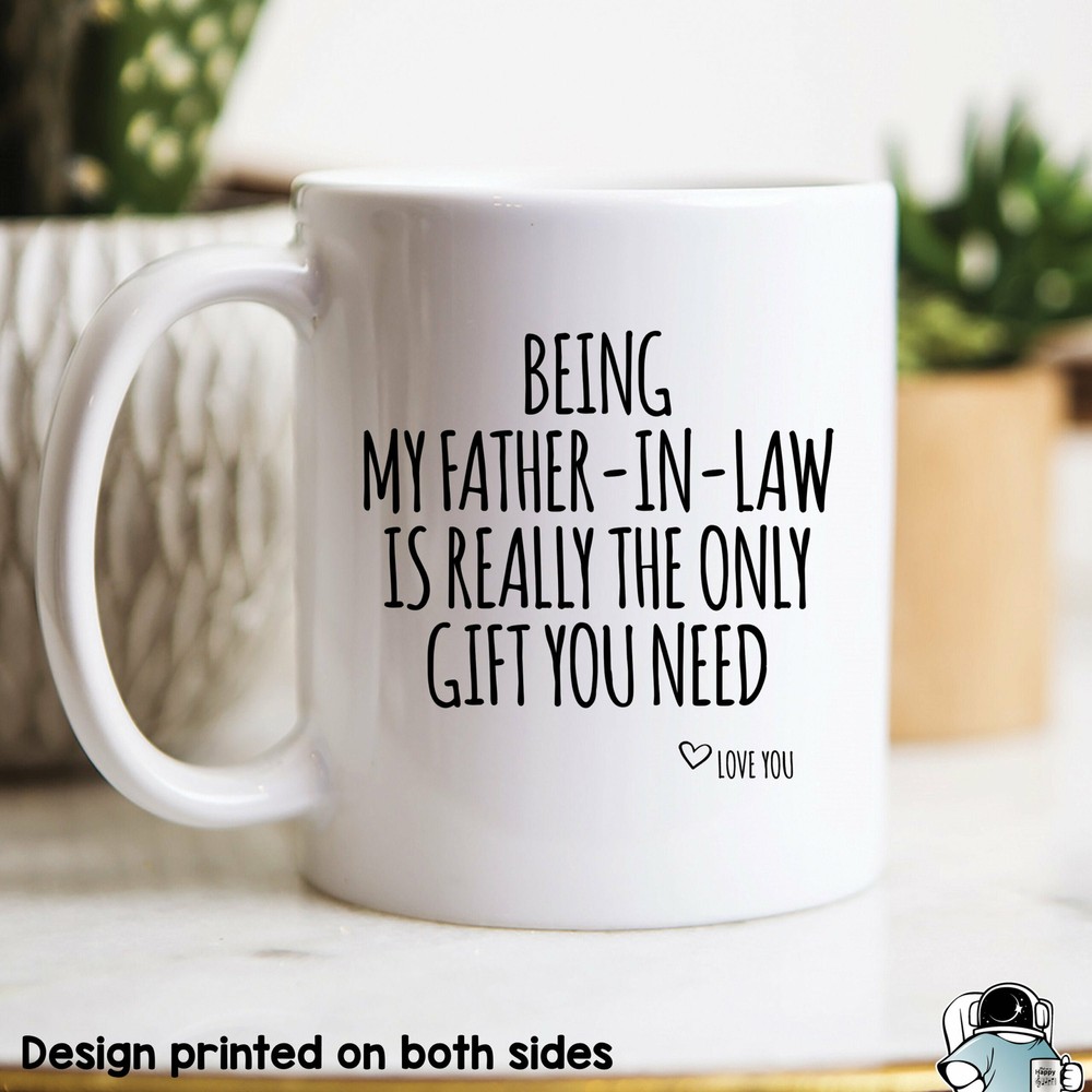 Personalized Dad Mug with Father-in-Law Gift Design for Him