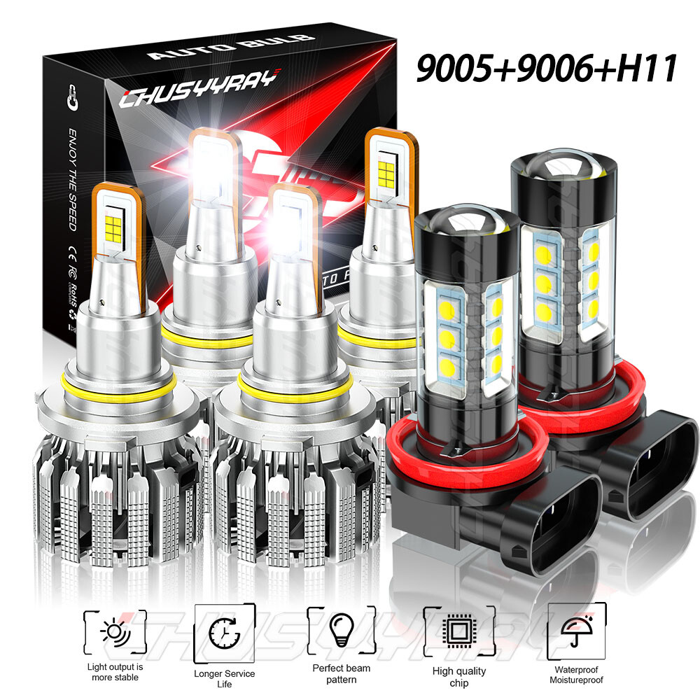 Fit Toyota Corolla 2009-2013 Headlight High Low beam+ Fog Light 10000LM