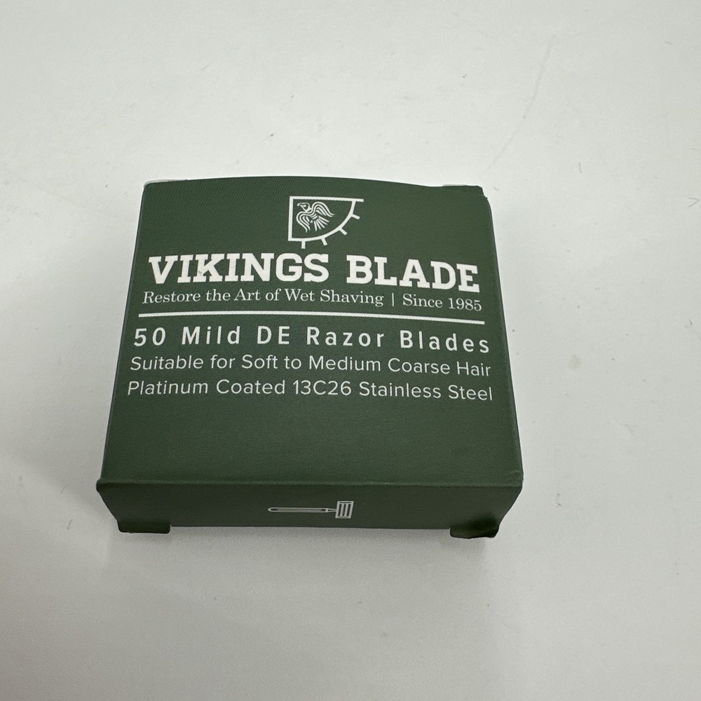 50 Double Edge Safety Razor Blades Swedish Steel Platinum Coated Sharp Durable-image