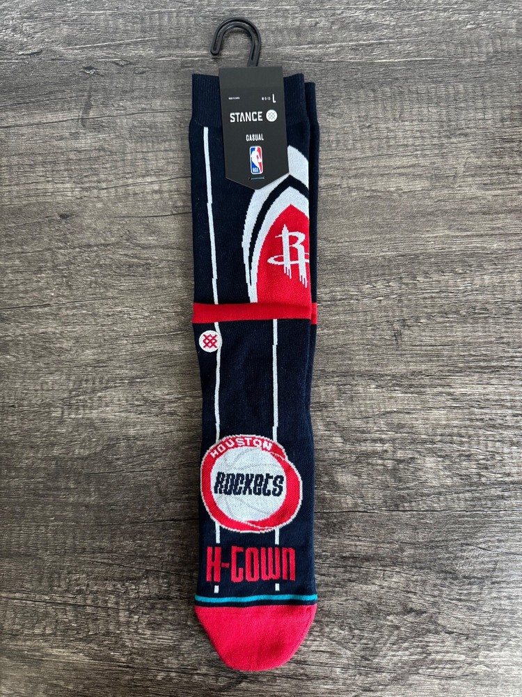 Stance x NBA Houston Rockets HOU CE Casual Socks Men's LARGE Size 9-13 (NWT)