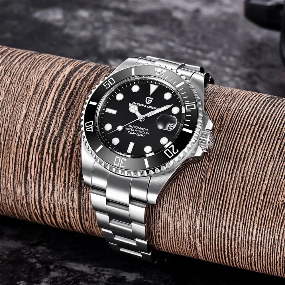 NEW Pagani Design 43MM Diver Watch Mechanical Automatic Movement Sapphire