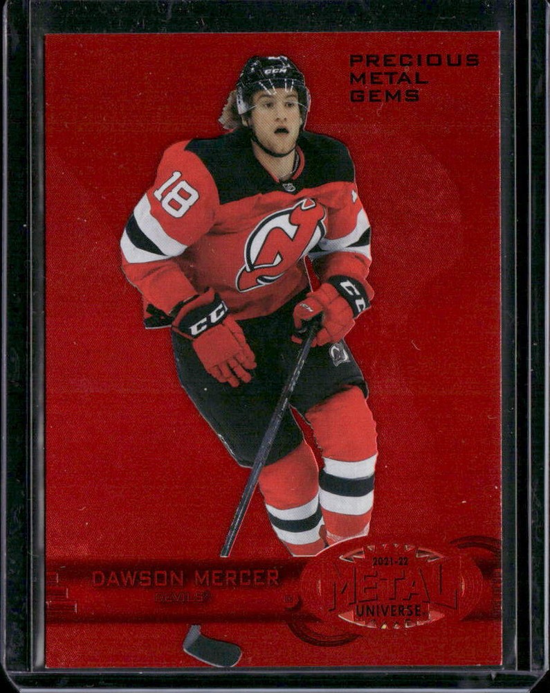 2021-22 Metal Universe Dawson Mercer 97-98 Retro Rookies PMG Red Gem