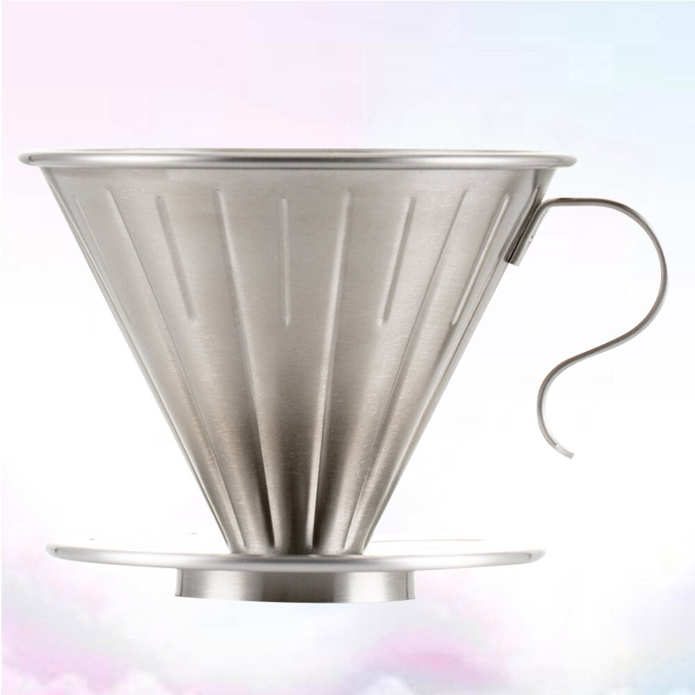 Reusable Glass Coffee Drip Funnel Filter Cone for Pour Over Brewing