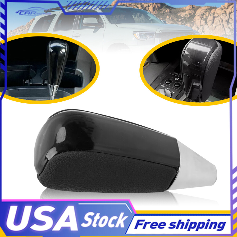 Piano Black Leather For Toyota 4Runner Rav4 Lexus LX470 Gear Shifter Knob Handle