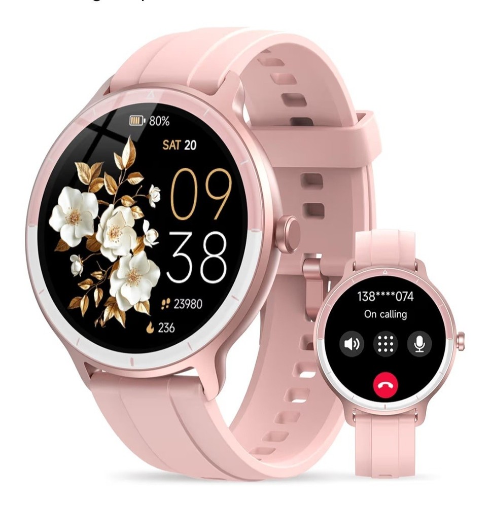 Smart Watch for Women, Make/Answer Calls & AI Voice Assistant, Fitness Tracker w