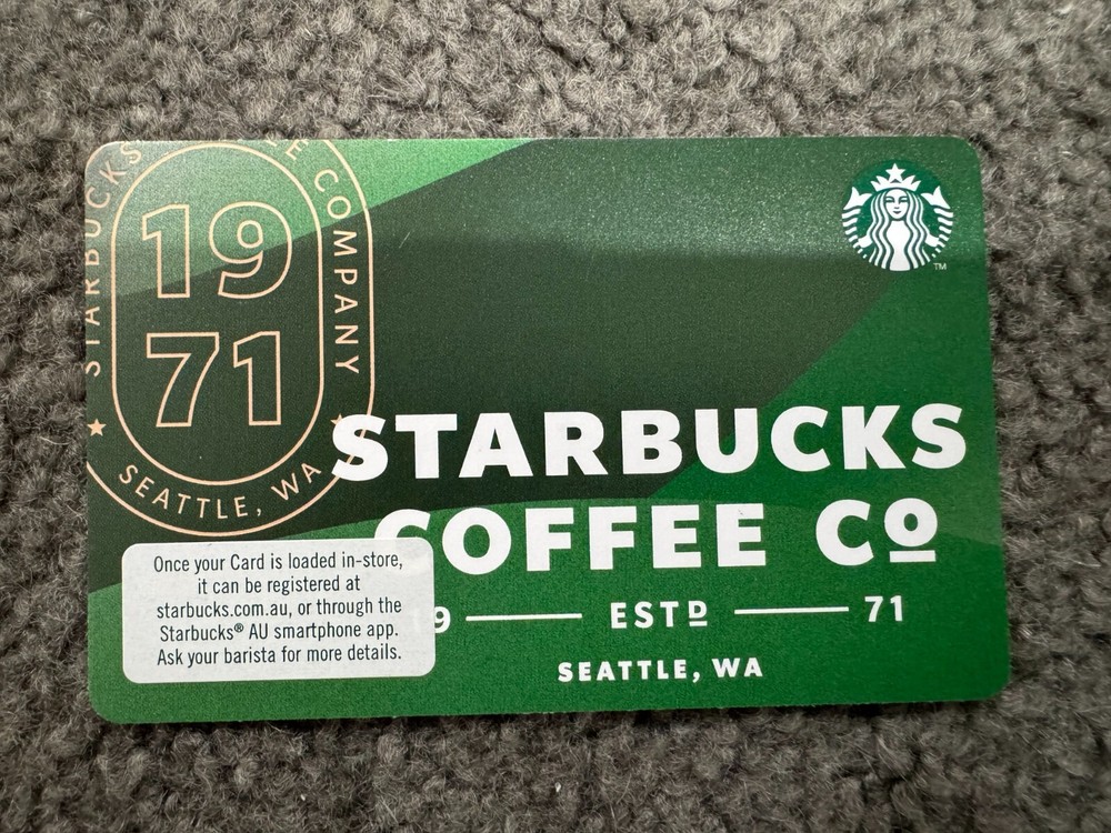 Starbucks Gift Card Australia 2024 w/ Pin Intact-image
