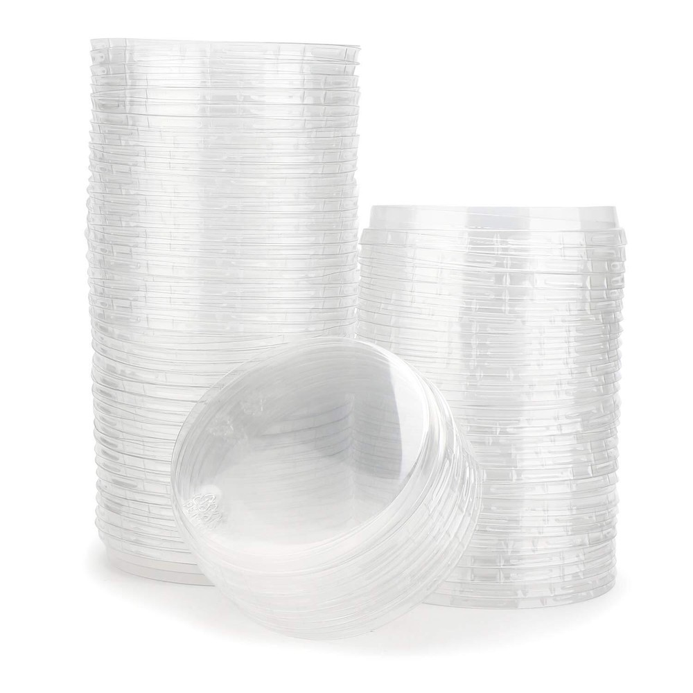 Aluminum Foil Cups Lids 100pcs 4.5 Inch Disposable Plastic Souffle Cup Ramekin C
