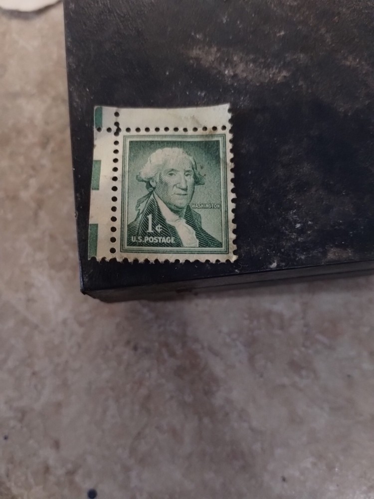Rare George Washington 1 Cent Green Stamp Us Postage -Unused/Excellent condition
