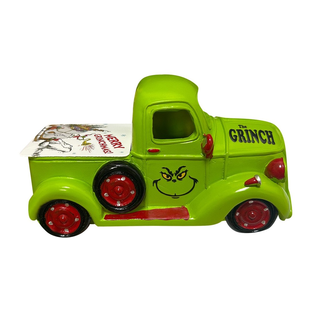Vintage Grinch Pickup Green Grinch Truck Farm House Rustic Christmas Decor Gift