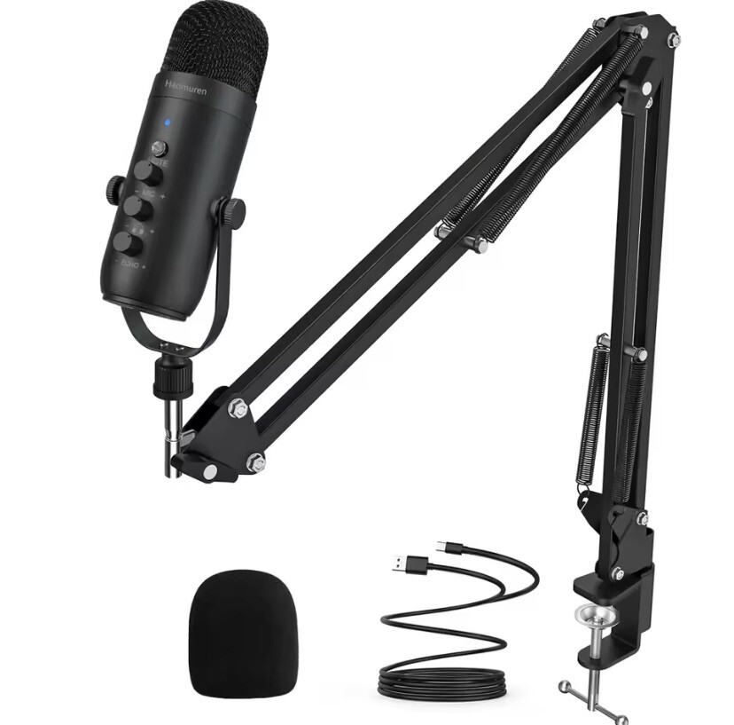 Professional Microphone For Streaming/podcast Studio Cardioid Condenser Mic Kit