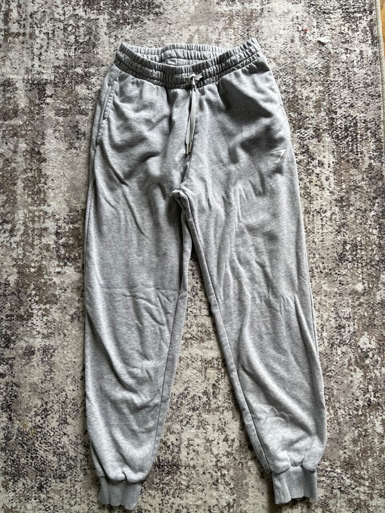 Gymshark Women's Gym Training Sweatpants Gray Cuffed Joggers workout Small S